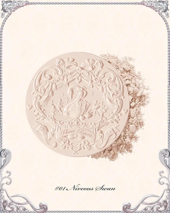 Flower Knows Swan Ballet Embossed Blush 5g