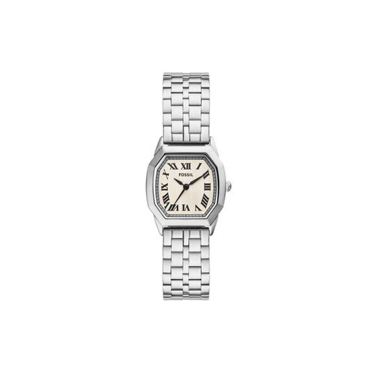 Fossil Harlow Three-Hand Silver-Tone Stainless Steel Watch