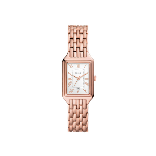 Fossil Raquel Three-Hand Date Rose Gold-Tone Stainless Steel Watch