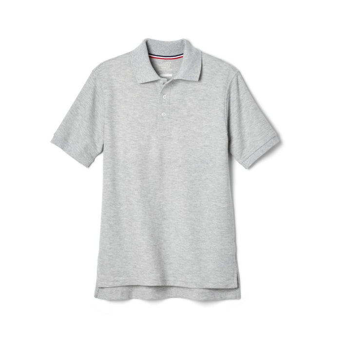 French Toast Boys Husky Short Sleeve Pique Polo with Lenox Academy Logo