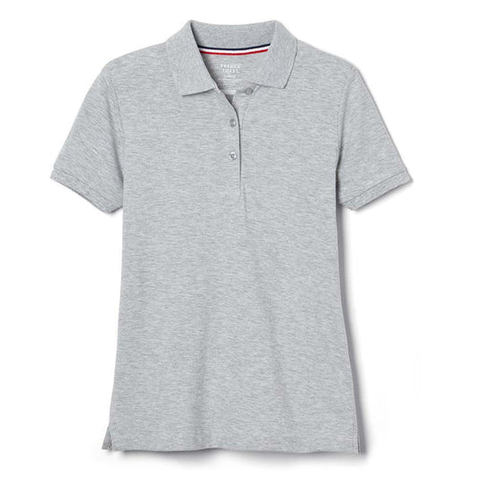 French Toast Womens Short Sleeve Stretch Pique Polo with Lenox Academy Logo