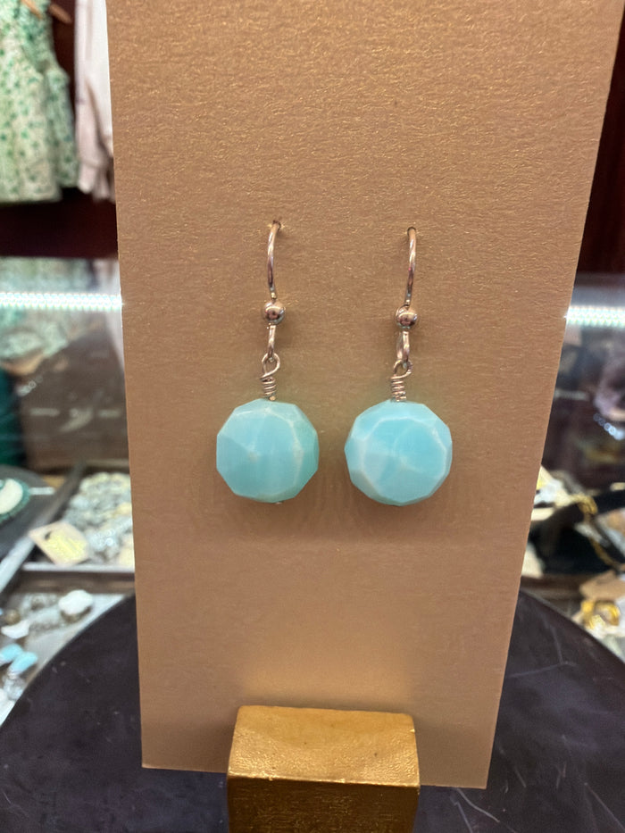 Goldust Jewelry GD semi-precious stone earrings featuring colorful gemstone drops and gold-tone hooks.