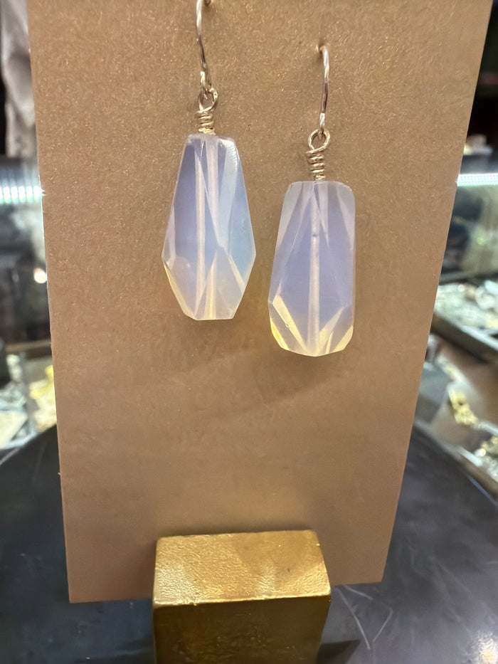 Goldust Jewelry GD semi-precious stone earrings featuring colorful gemstone accents and a stylish dangle design.