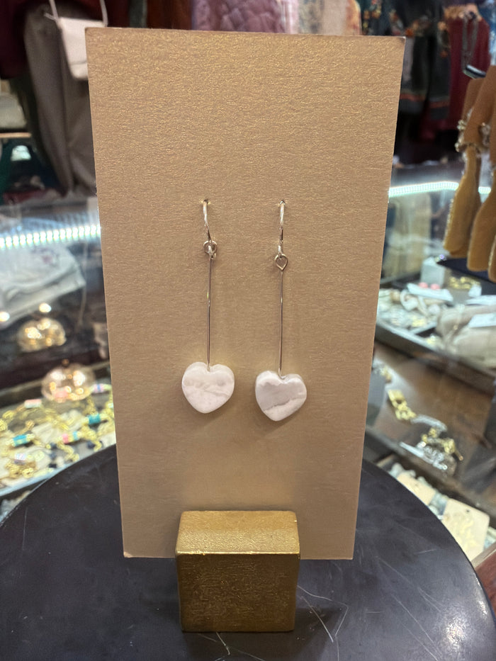 Goldust Jewelry GD semi-precious stone earrings featuring colorful gemstone drops and gold-tone hooks.