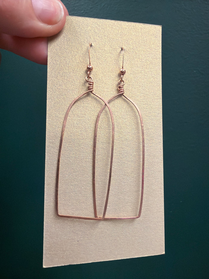 GD Simple Metal Shape Earrings