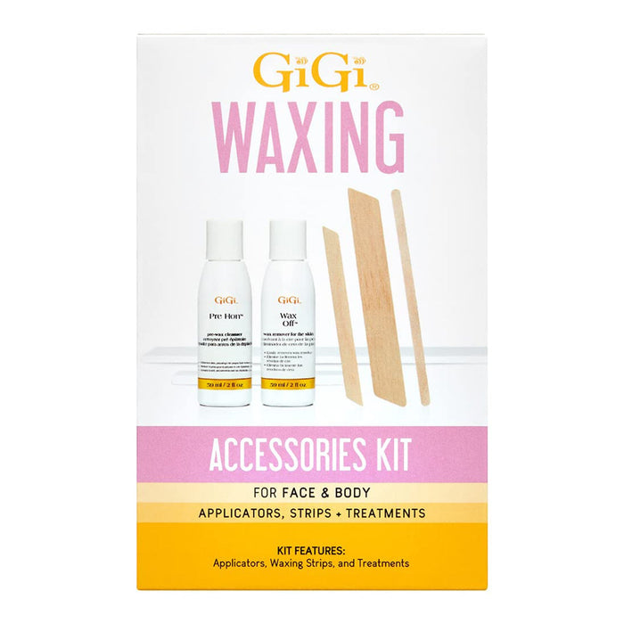 Gigi Waxing Accessories Kit For Face & Body - Pre Hon & Wax Off - ikatehouse