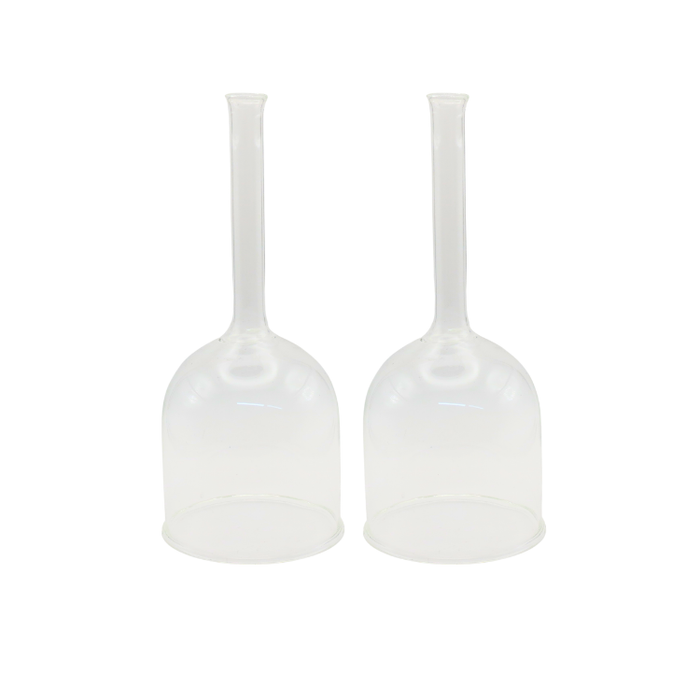 Glass Body Cups Pair