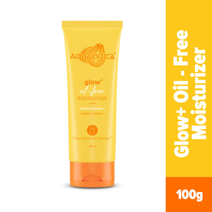 Aqualogica Glow+ face moisturizer packaging