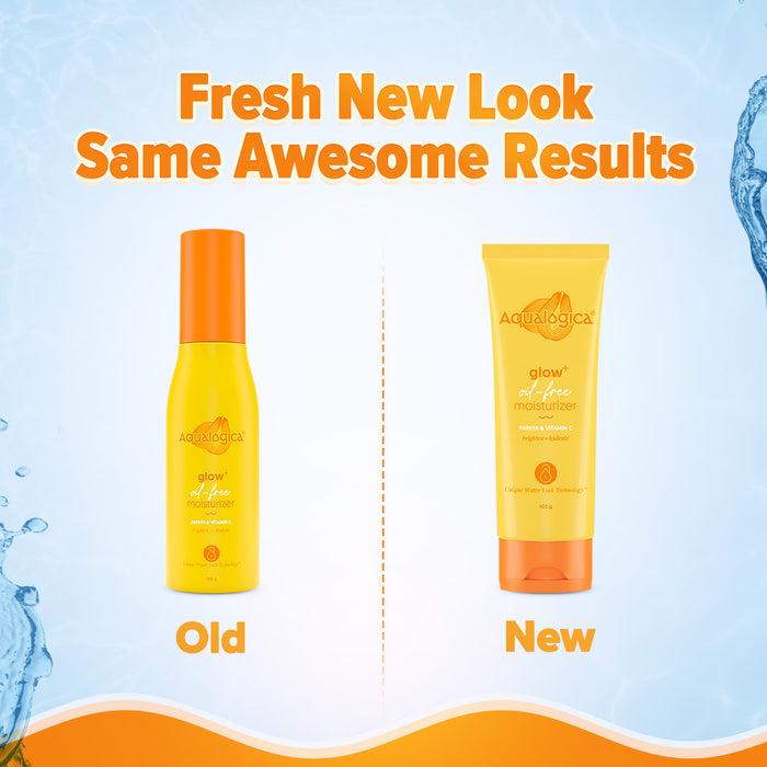 Glow+ moisturizer new tube look with same skin benefits