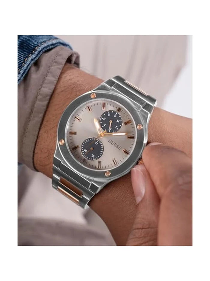Guess Round Analog Watch - GW0795G2