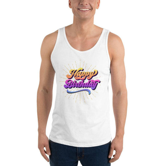 Happy Birthday Unisex Tank Top (Free Shipping) - Billyforce Shop