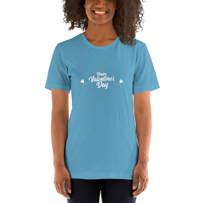 Happy Valentine's Day Short-Sleeve Unisex T-Shirt - Billyforce Shop