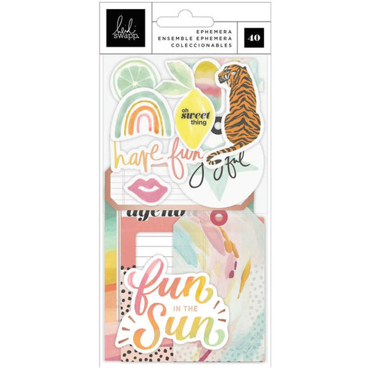 Heidi Swapp - Sun Chaser - Ephemera Die-Cuts - 40/Pkg. Available at Embellish Away located in Bowmanville Ontario Canada.