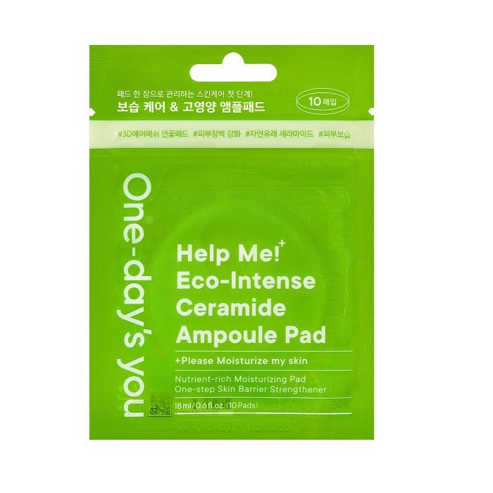 HELP ME ECO - INTENSE CERAMIDE AMPOULE PAD ZIPLOCK - Paduri Cu Ceramide Pentru Hidratare - skinseen.ro
