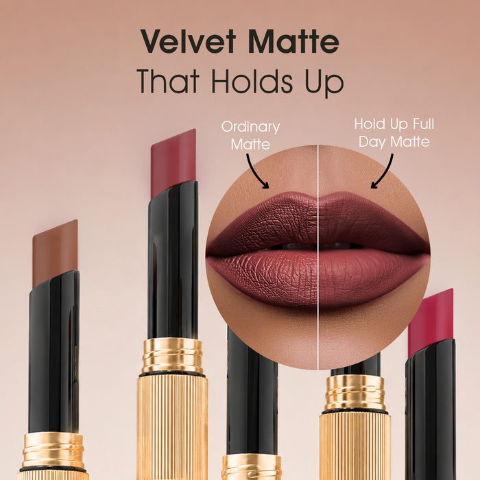 Hold-Up Full-Day Non-Transfer Lipstick for All-Day Matte Perfection