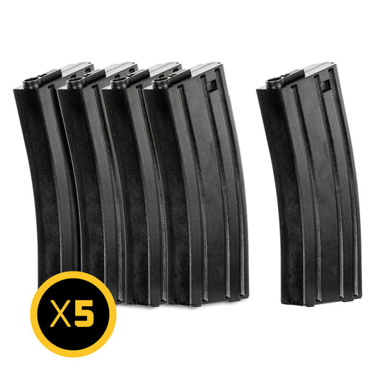 Hostile AWS - Mid-CAP Thermold Mag - 140rd - 5 pk - Black