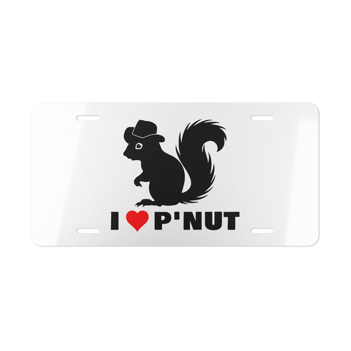 I ❤️ P'Nut Vanity Plate