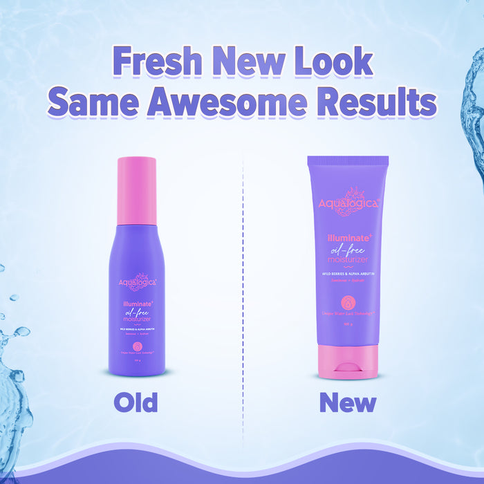 Fresh new look for Illuminate moisturizer with same formula