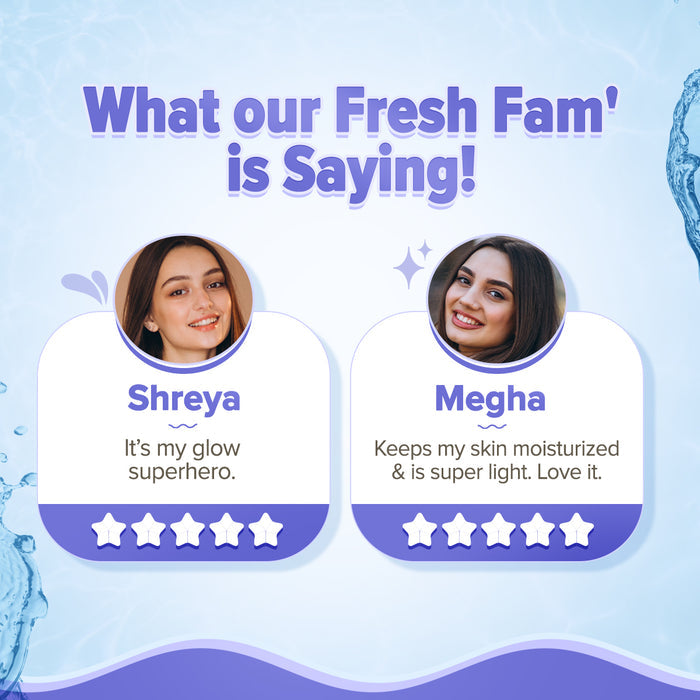 Aqualogica Illuminate moisturizer review from Fresh Fam users