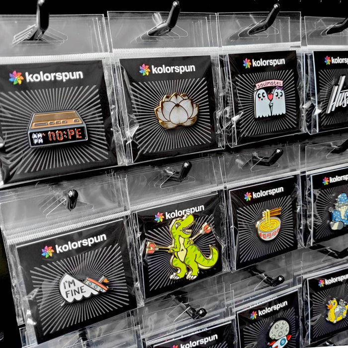 Kolorspun Pins I'm Fine Ship golf ball marker with magnetic hat clip, featuring nautical design for golf accessories.