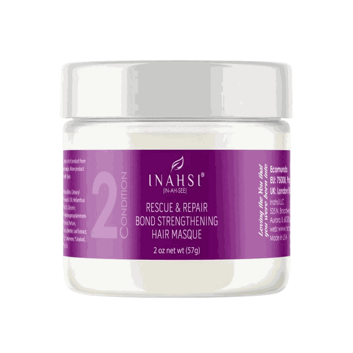 Inahsi Rescue & Repair hair masque strengthening curls and reducing breakage