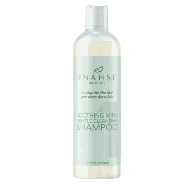 Inahsi Soothing Mint gentle cleansing shampoo with moisturizing peppermint and natural oils