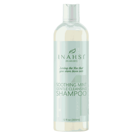 Inahsi Soothing Mint gentle cleansing shampoo with moisturizing peppermint and natural oils