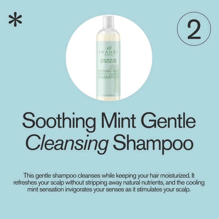 Inahsi Soothing Mint Gentle Cleansing ShampooThis gentle cleansing shampoo moisturizes as it cleans. Our shampoo will clean your hair and scalp without stripping it of its natural nutrients. The cooling sensatiKrullur.isInahsi Soothing Mint