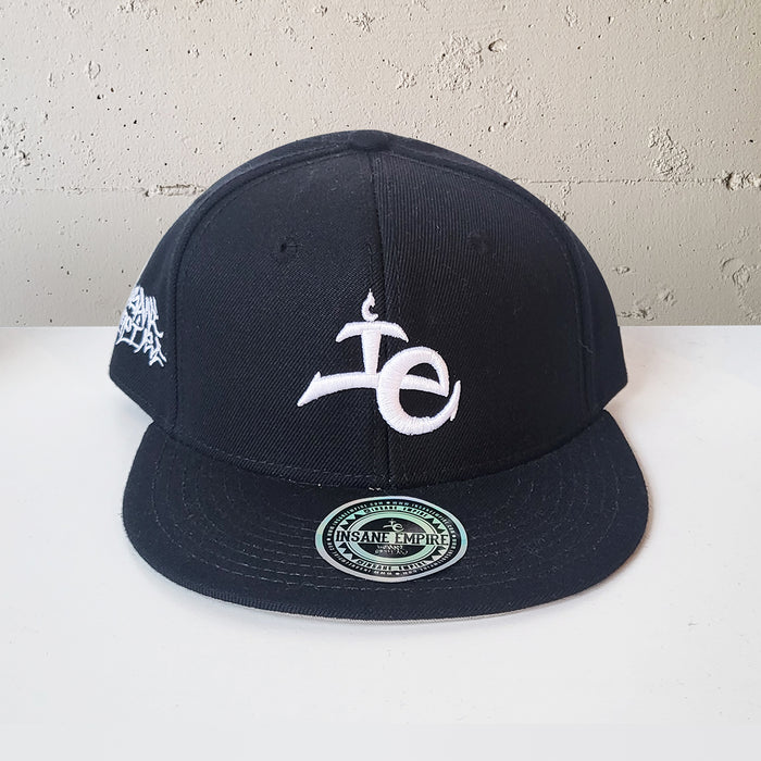 Local artist clothing brand inland empire black and white snap back