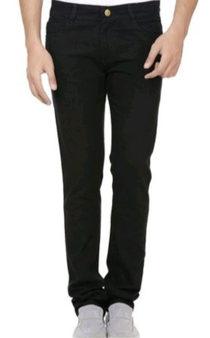 Jean Black Knit Semi Stretch Office Wear Work Wear MT-124
