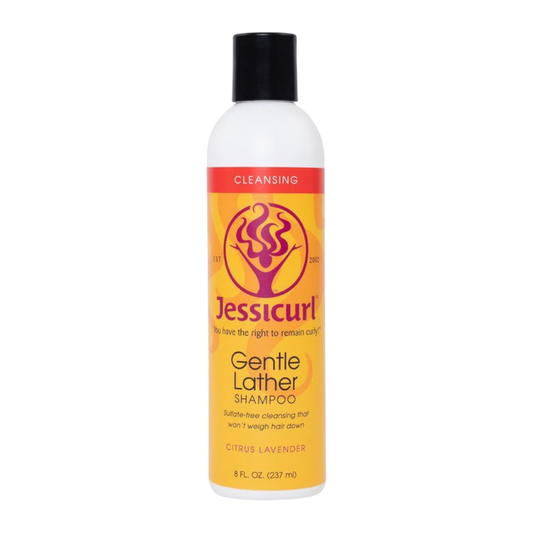Jessicurl Gentle Lather Shampoo sulfate-free cleanser for soft, shiny hair