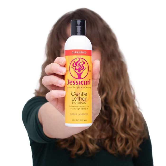 Jessicurl Aloeba Daily Conditioner bottle for lightweight moisture on fine hair