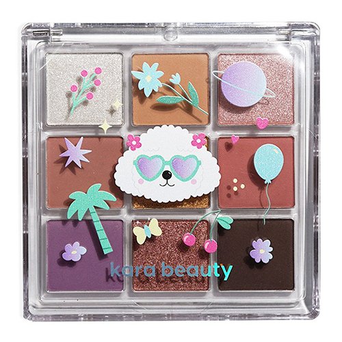 Kara Beauty 9 Shade Shadow Palette 0.32oz/ 9g - ikatehouse