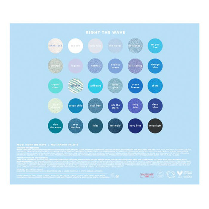 Kara Beauty Duo Right the Wave Shadow Palette 30 Colors