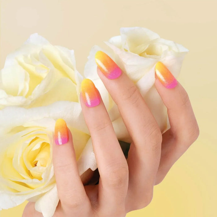 Kiss Bring the Salon Home Full Cover Nails 100 Tips Medium Length Active Oval With Sticker - ikatehouse