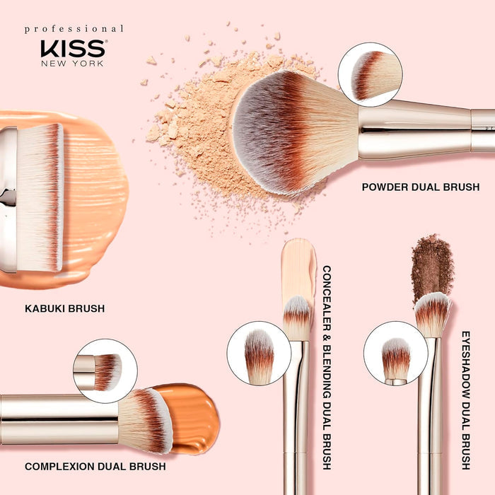 Kiss Face Makeup Dual Brush