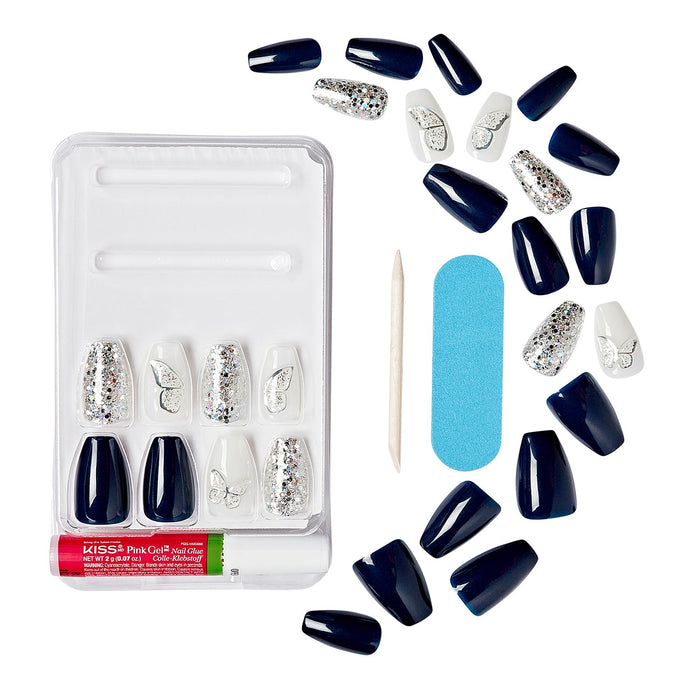 Kiss Gel Fantasy Allure Nails 28 Nails - ikatehouse