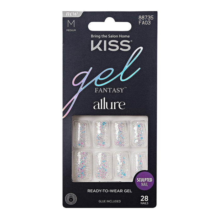 Kiss Gel Fantasy Allure Nails 28 Nails - ikatehouse