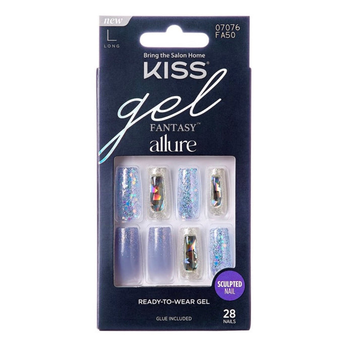 Kiss Gel Fantasy Allure Nails 28 Nails - ikatehouse