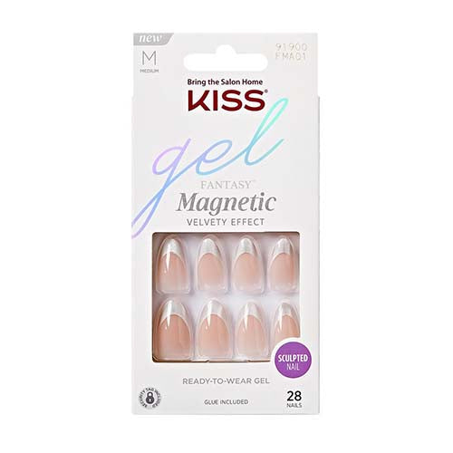 Kiss Gel Fantasy Magnetic Velvet Effect Nails 28 Nails