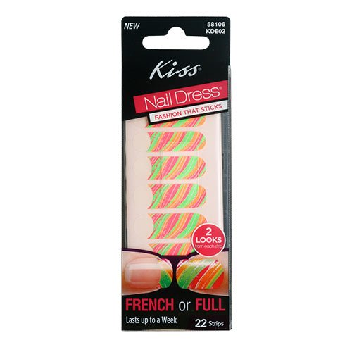 Kiss Nail Dress Fashion that Sticks French or Full 22 strips - ikatehouse