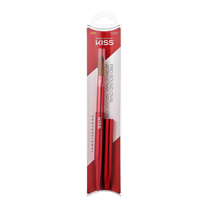 Kiss Pro Round Oval Acrylic Nail Brush #10