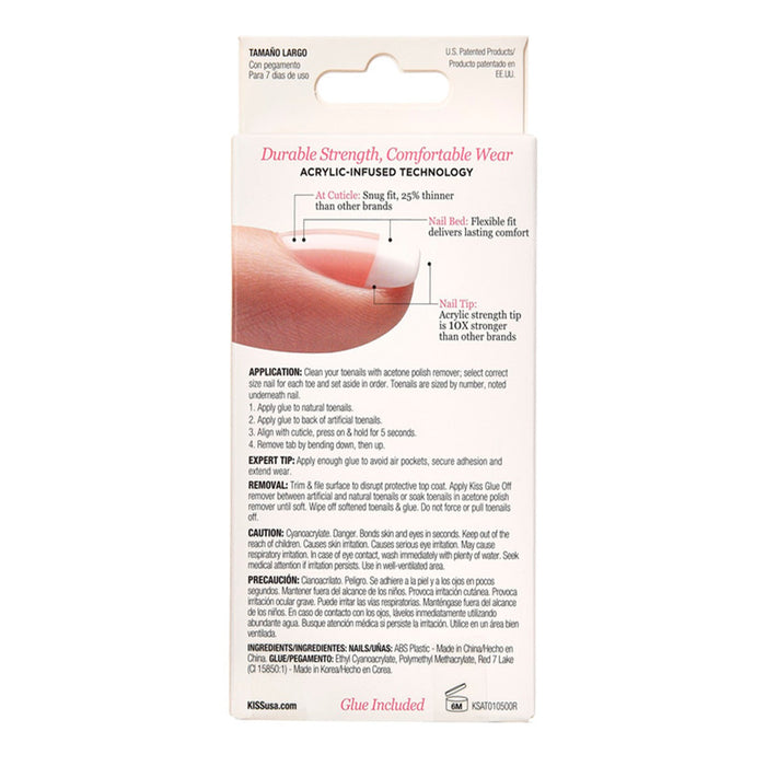 Kiss Salon Acrylic 24 Toenails - ikatehouse