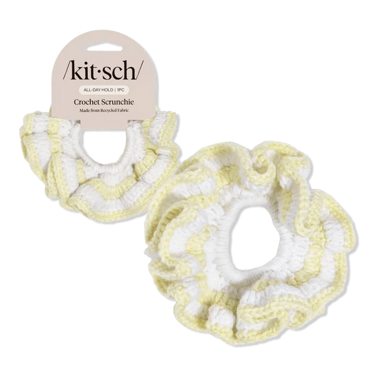 Kitsch - Crochet Scrunchie - Butter Yellow - Aesthetics By Kell