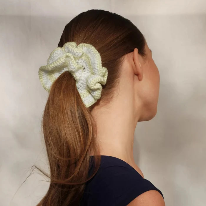 Kitsch - Crochet Scrunchie - Butter Yellow - Aesthetics By Kell