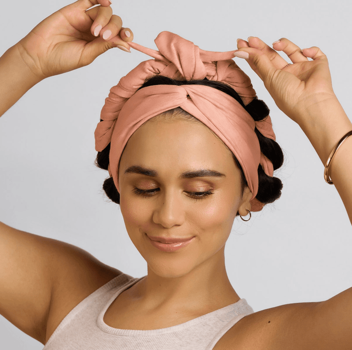 Kitsch Set & Flow Heatless Curling Headband - Terracotta - Aesthetics By Kell