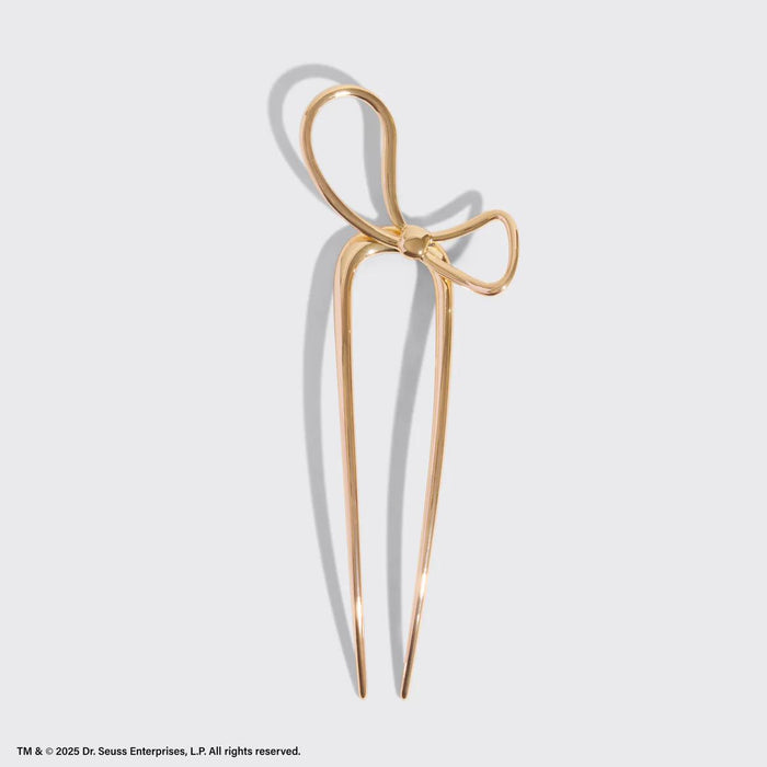 Kitsch x The Grinch Gold Bow French Hair Pin