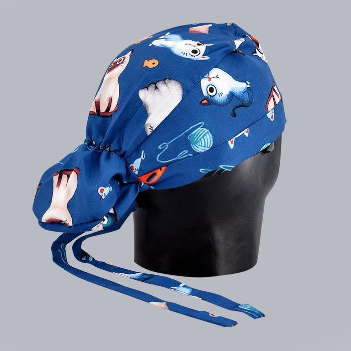 Kitten Design Female Bun Cap 007