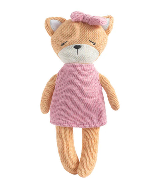 Knitted Animal Toy - Fox