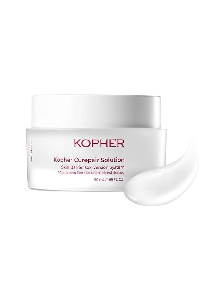 Kopher Curepair Solution jar with a white background